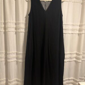 Chic Black V-Neck Maxi Dress TOAST